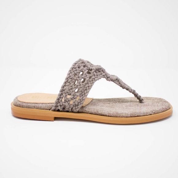 CECILIA Macrame Handwoven Sandals - Lavender - Picture 4 of 5